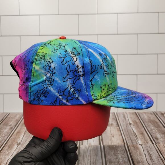 The Grateful Dead Vintage Tie Dye All Over Print Adjustable Snapback Made In USA - Picture 4 of 8